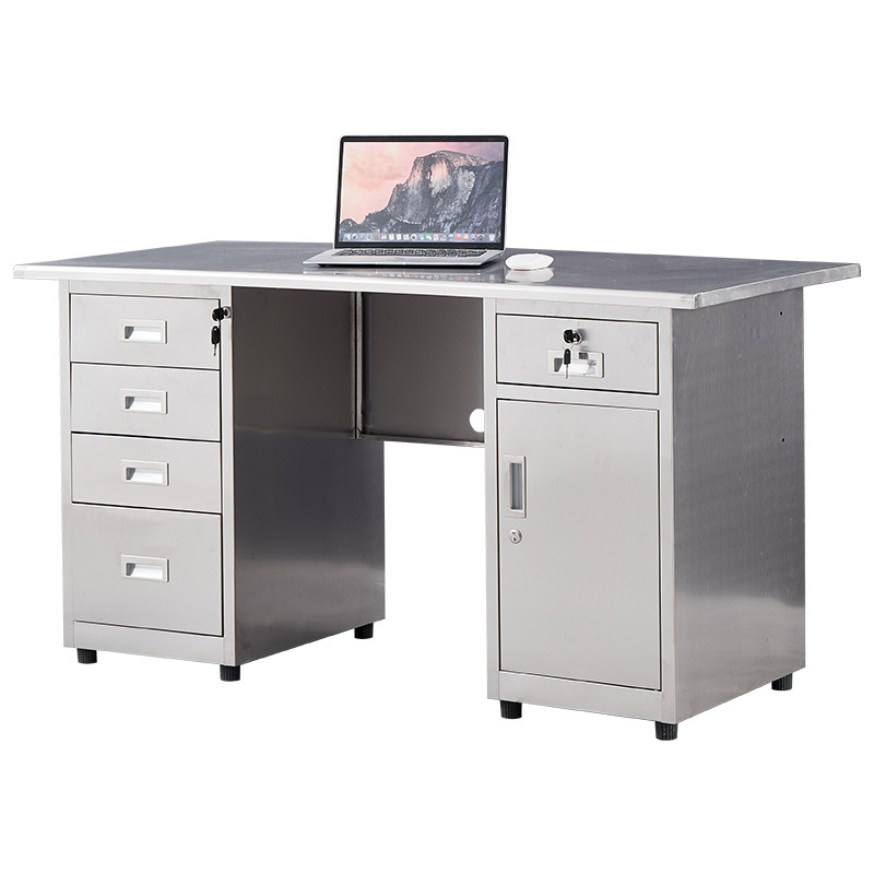 Medical Lab Furniture - Scrivania per computer in acciaio inossidabile,